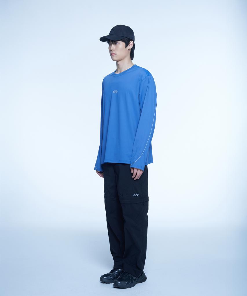 Hyeonpiteu Signature Detail Long Sleeve-[Blue]