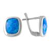Silver Earrings with Opal 2.125ct (2050575)