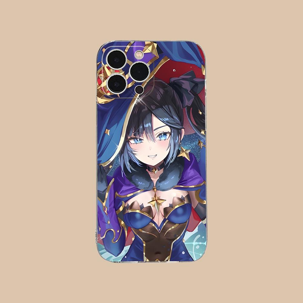 

Game GI Mona Clear TPU Mobile Case for iPhone 17 16 15 14 13 12 11 X XR XS Air Pro Max Plus Mini Colorful Cover iPhone XS Max