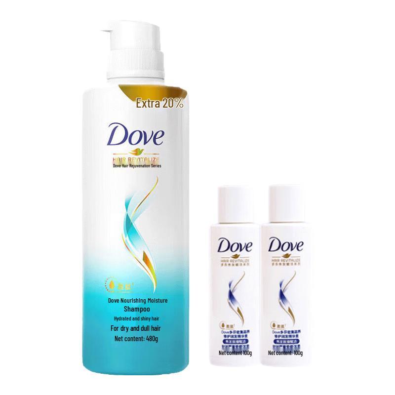 

Dove Nourishing Hydrating Shampoo & Conditioner Set Shampoo 480g + 2x Conditioner 100g