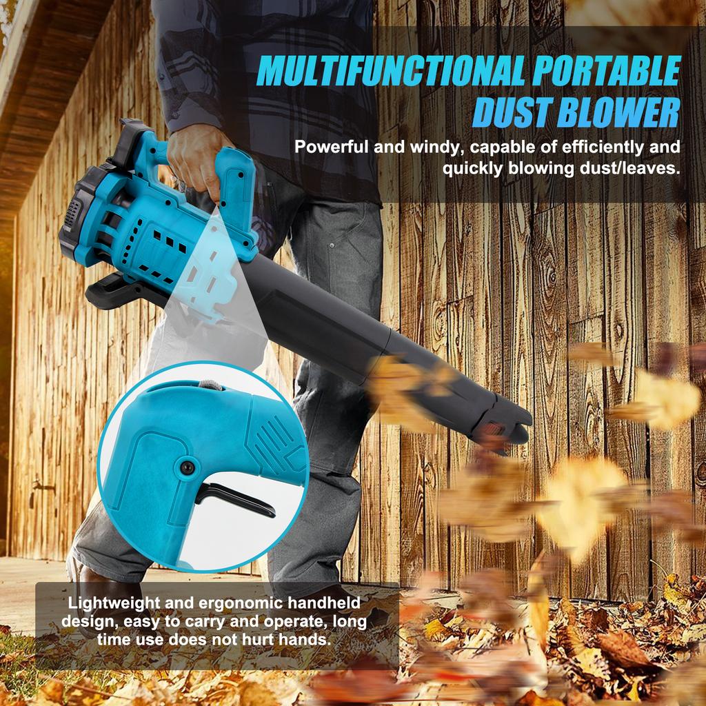Rechargeable Brushed Leaves Sweeper Dust Collector High Power Cordless Electric AirBlower