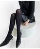 Women's Slimming Retro Diamond Jacquard Cotton Tights - Korean Style Hollow Out for Autumn/Winter