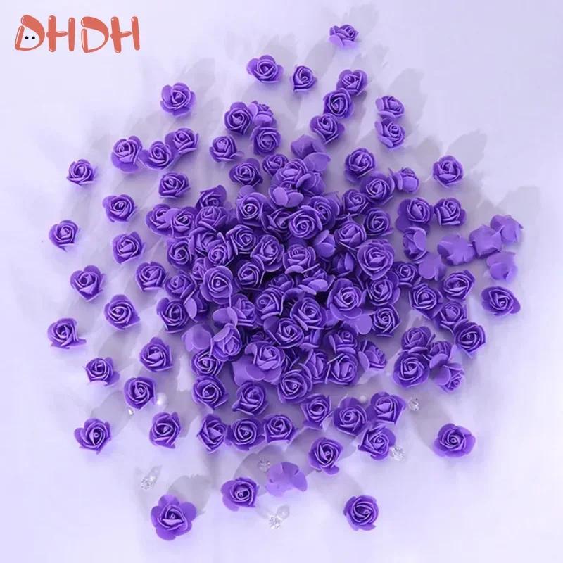 Artificial Foam PE Rose Heads Artificial Roses DIY Valentine's Day Rose Wedding Candy Box Decoration Material