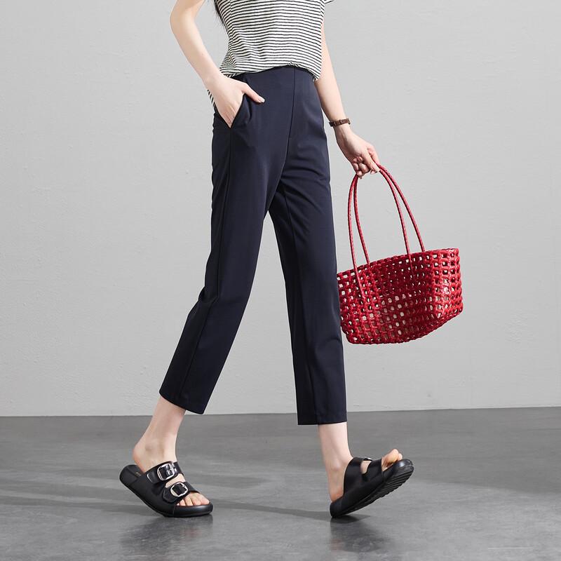 SOFSIL Women s Slimming Tapered Cropped Casual Pants 30/XXL
