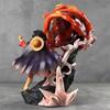 One Piece Anime Figurine Gk Luffy Ghost Island Big Fist Model Table Decoration Scene Statue For Collectors Toys Gift
