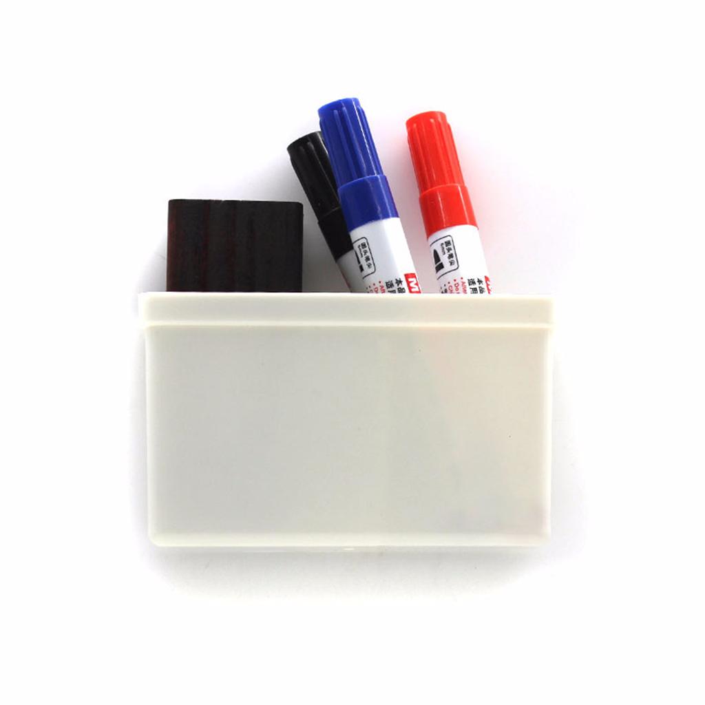 Magnetic Whiteboard Markers Pencil Pen Holder Organizer Storage Box Container