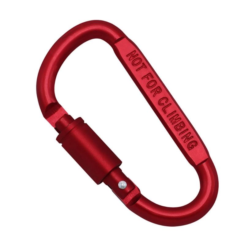 Robuster Twistlock D-Form Schnalle Felskletterkarabiner Ersatz Aluminiumlegierung Bergsteiger D-Ring Clip
