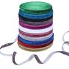 5-10yards/lot Colored Single-sided Velvet Ribbon Sparkling Satin Ribbon Bow DIY Christmas Party Gift Flower Packaging Decoration