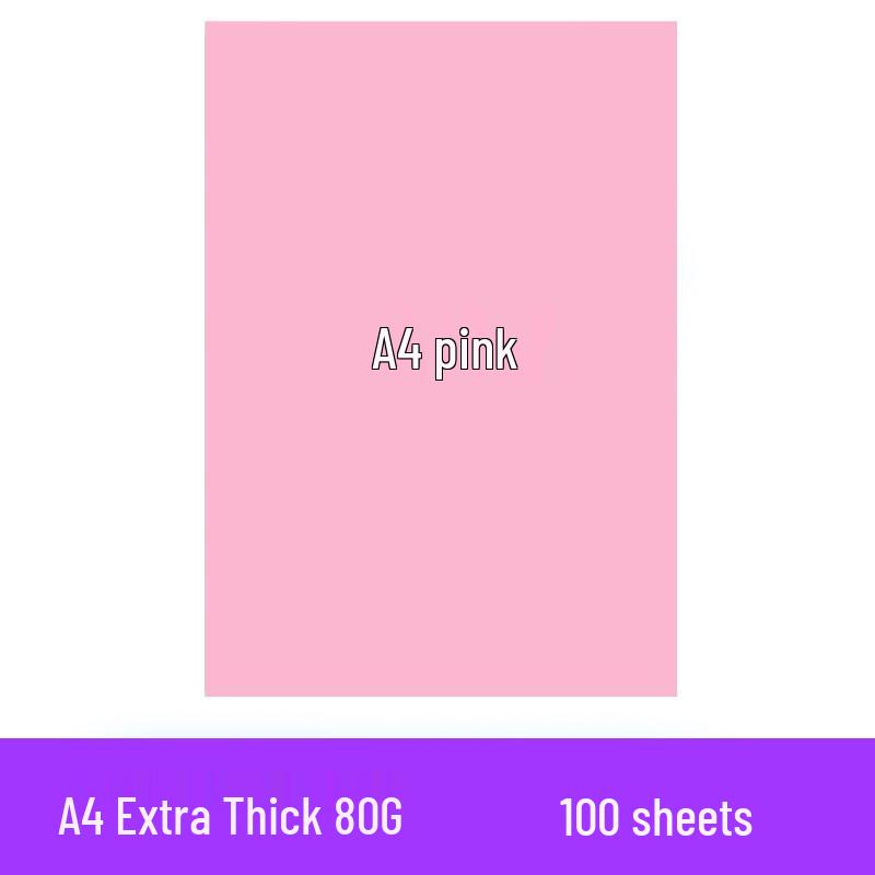 200 Sheets A4 Colored Printing Paper - Mixed Colors (Pink, Red, Yellow) for DIY and Crafts