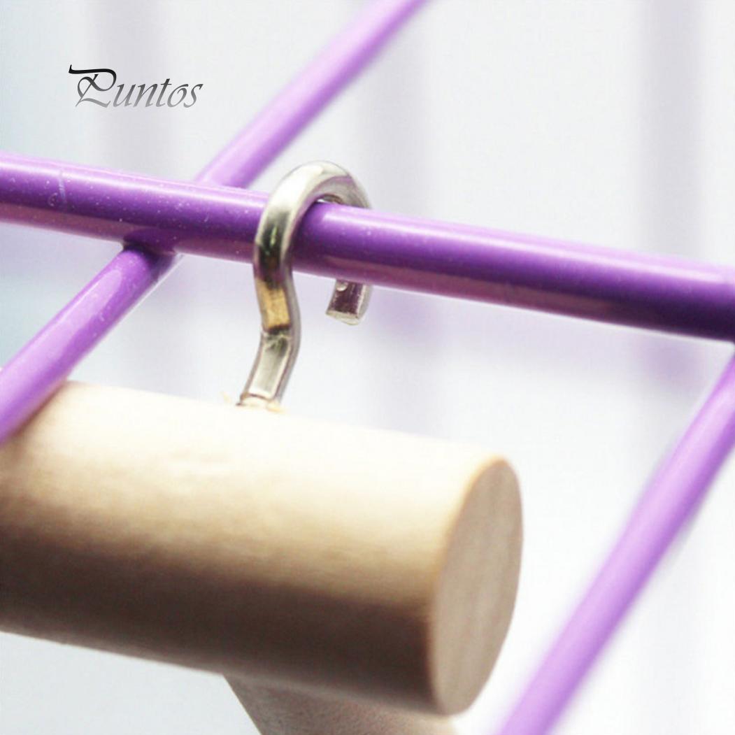 Зеркальная деревянная подставка для птиц — фото 6