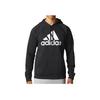 Adidas Printed Logo Knit Hoodie Men Tops Black CV6801