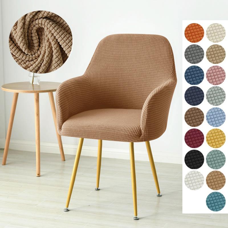 1/4/6Pcs Elastic Polar Fleece High Arm Chair Covers Dining Adjustable Armchair Covers El Bar Seat Slipcovers For Home Wedding