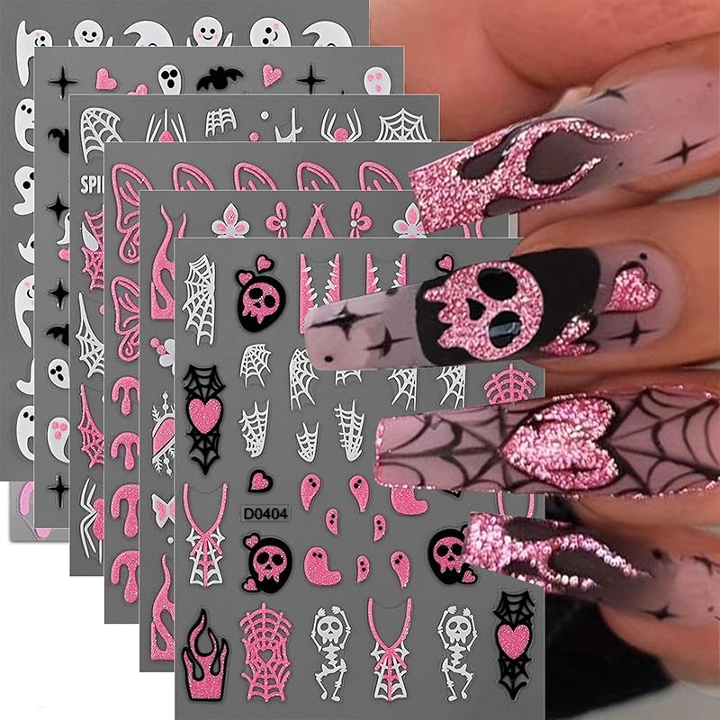 Winter Snowflake Nail Art Stickers, 3D Embossed Exquisite Snowflake Nail Decals Self-Adhesive Christmas Craft Nails Accessories for Women Girls DIY