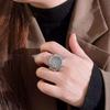 Fashion Alloy Ring Watch Stainless Steel Full Inlay Diamond Diamond Rings Watch Quartz Watch Jewelry Gift