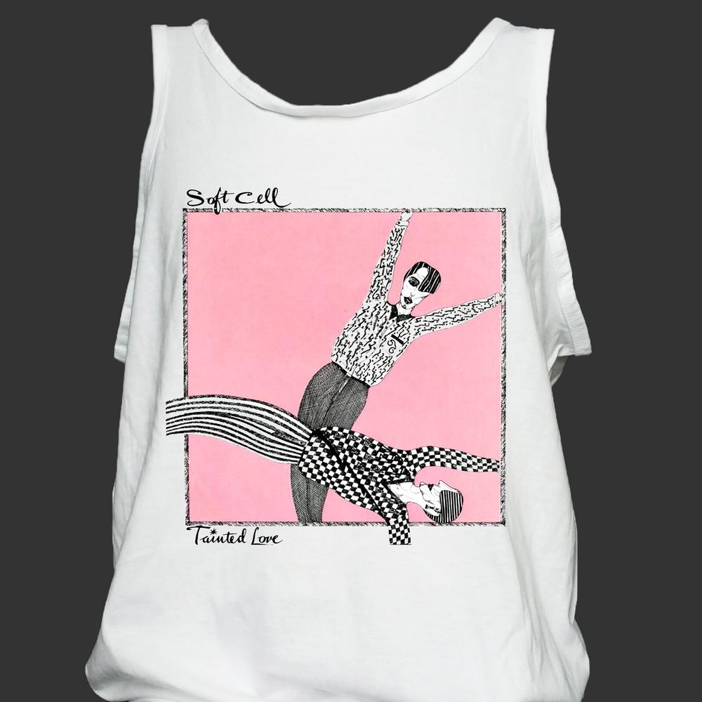 

Soft Cell Synthpop New Wave Electro Dance T-SHIRT vest top unisex white S-4XL 4XL