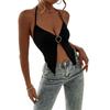 TEMU 2025 Spring/Summer Sexy Halter Backless Top - Euro & US Style Hot Sale