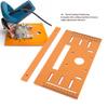 Cutting Machine Base Board 90° and 45° Cut Punching Design 28x15cm 0-9.5cm Range Circular Saw Base Plate for Woodworking Tasks