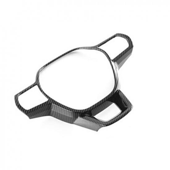 For Honda Civic + Carbon Fiber Style Steering Wheel Cover Trim Accessories