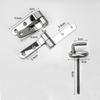 As Shown Toilet Seat Hinges Toilet Seat Attachment Stainless Steel Construction Rust Resistant Quiet Operation