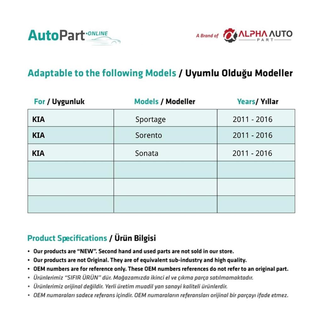 Sada plastových ozubených kolies so zrkadlovým povrchom pre Kia Sportage, Sorento, Sonata