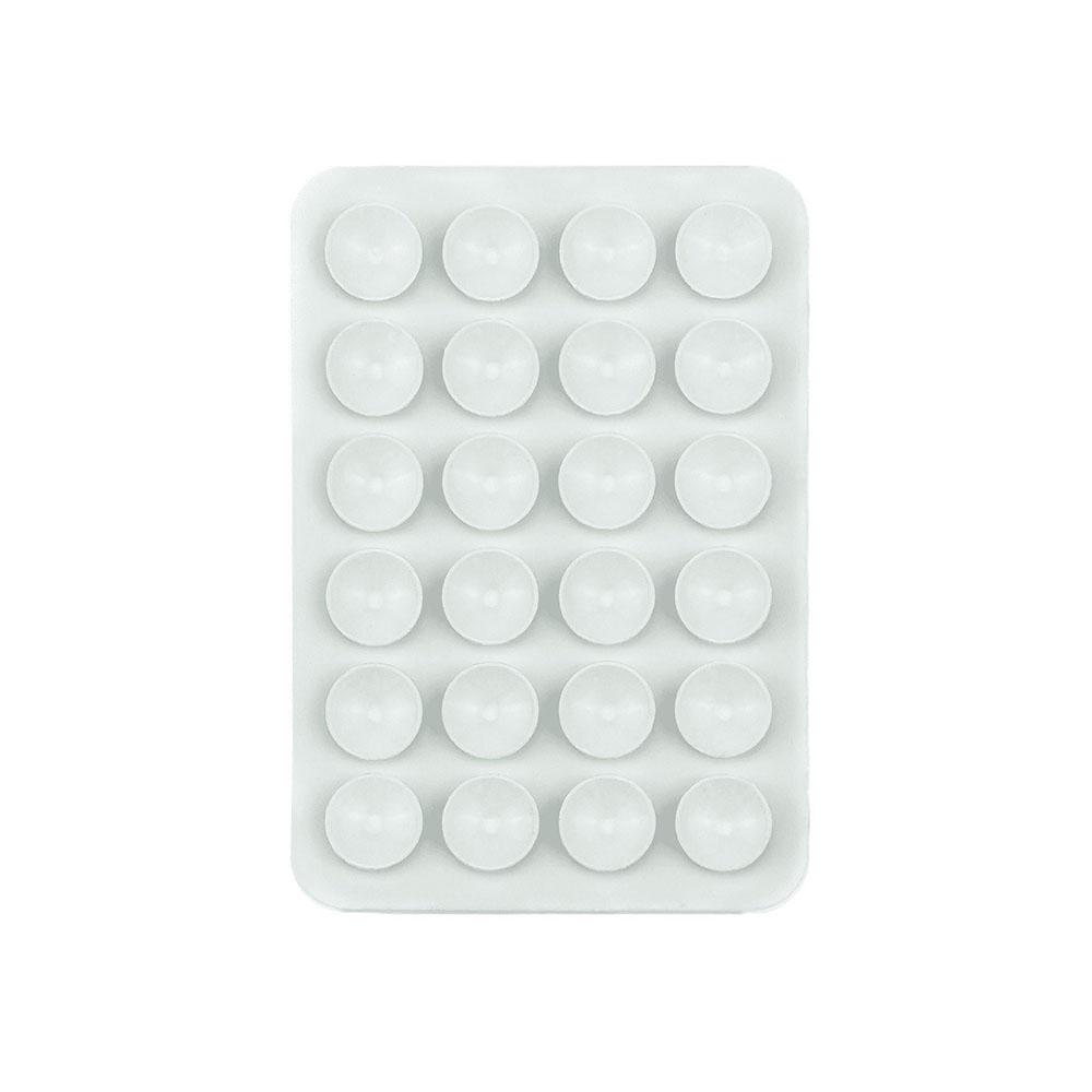 6/3/1 Stück Saugnapf Wandständer Matte Multifunktionaler Silikon-Saugnapf-Handyhalter Quadratische Rutschfeste Einseitige Lederhülle Halterung