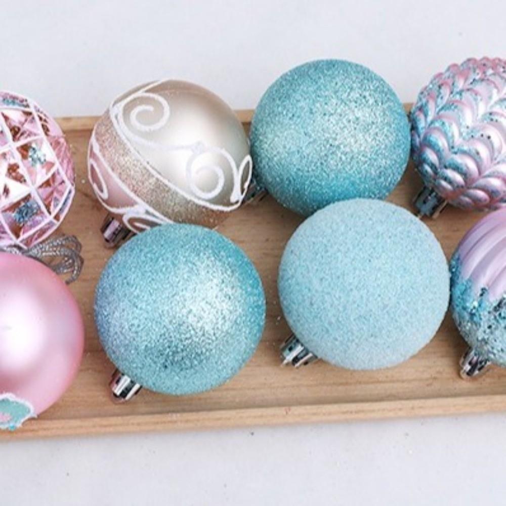 6cm Painted Christmas Ball Electroplated Christmas Baubles Happy New Year Decor