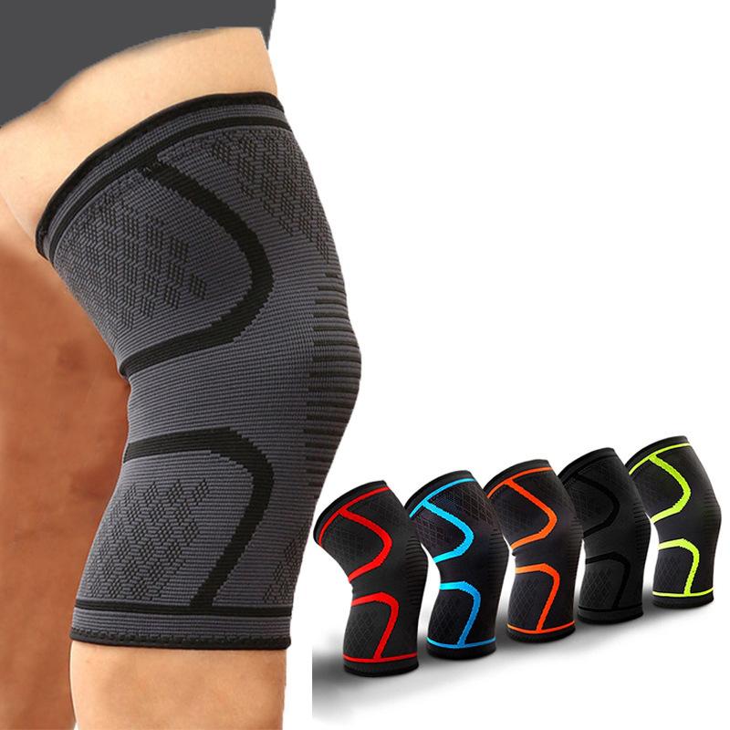 Men's Sports Knee Pads Neoprene Anti-Slip Outdoor Support Brace for Running Basketball Cycling Cycling Breathable Nylon Knee Pad