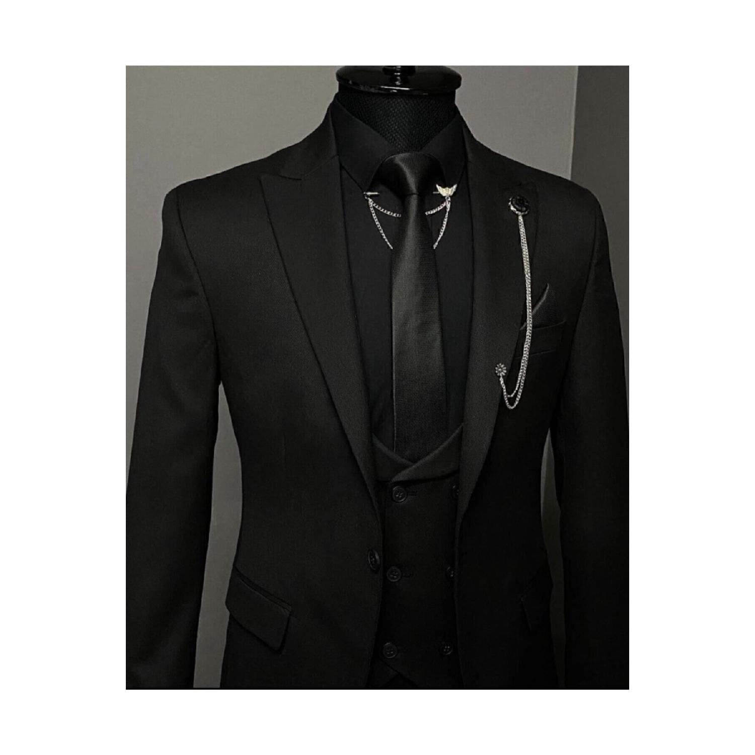

Мужской костюм Slim Fit 44-6 Drop чёрный