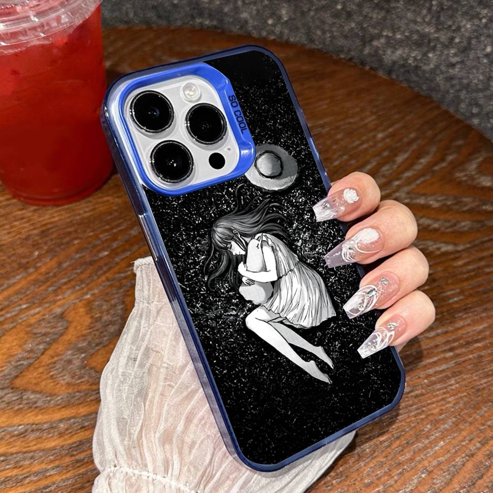 G-Goodnight P-Punpun Phone Case For iPhone 17,16,15,14,13,12,11,Mini,Pro,E,SE4,XS,MAX Blue Candy Matte Cover iPhone13PRO