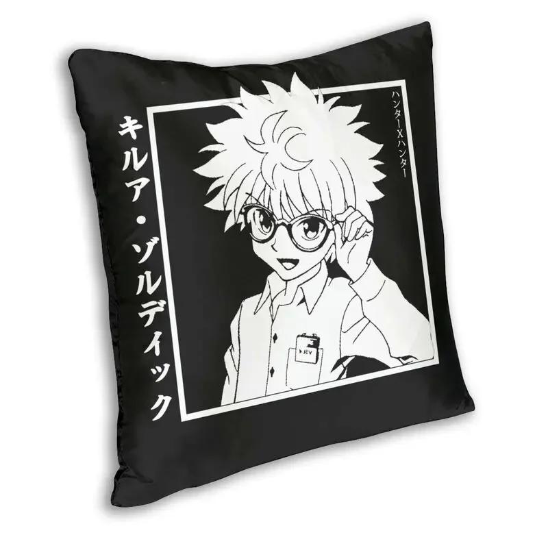 Kawaii Manga Anime Hunter X Hunter Cushion Cover Hxh Killua Zoldyck Throw Pillow Case For Sofa Square Pillowcase Home Decorative
