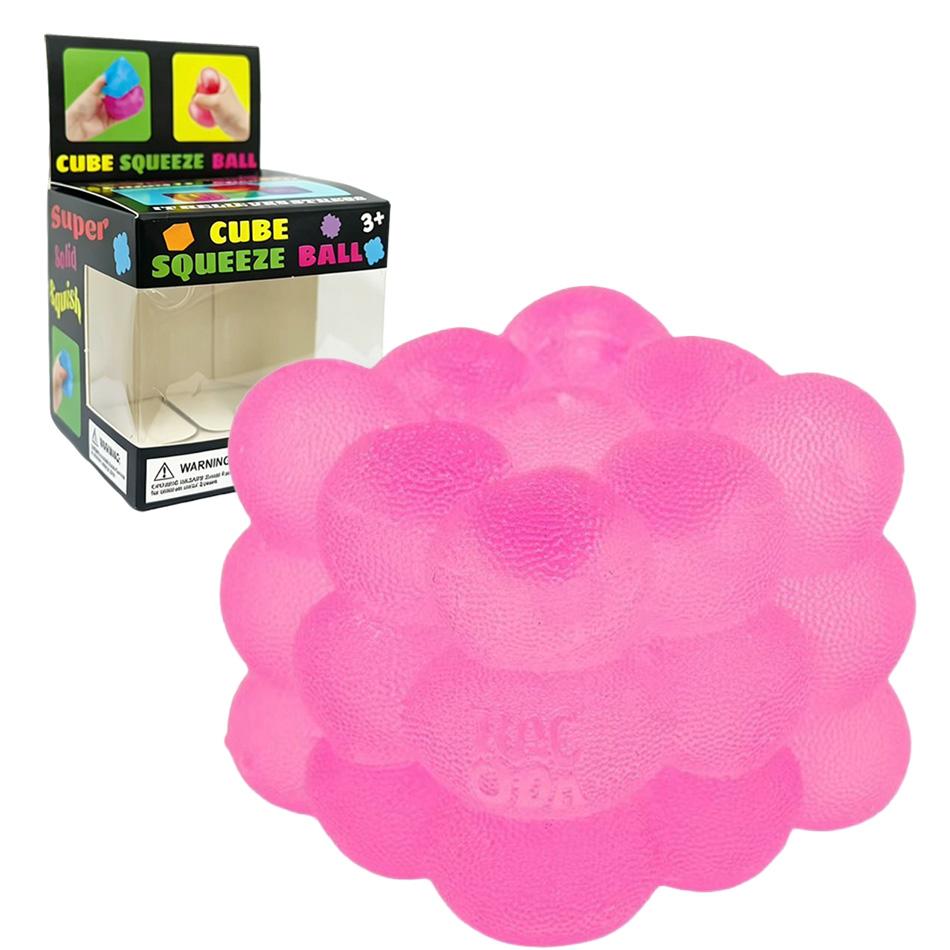 3D Candy-Shaped Stress Relief Squeeze Toy With Music For Adults And Kids - Sensory Decompression Cube For Stress Relief