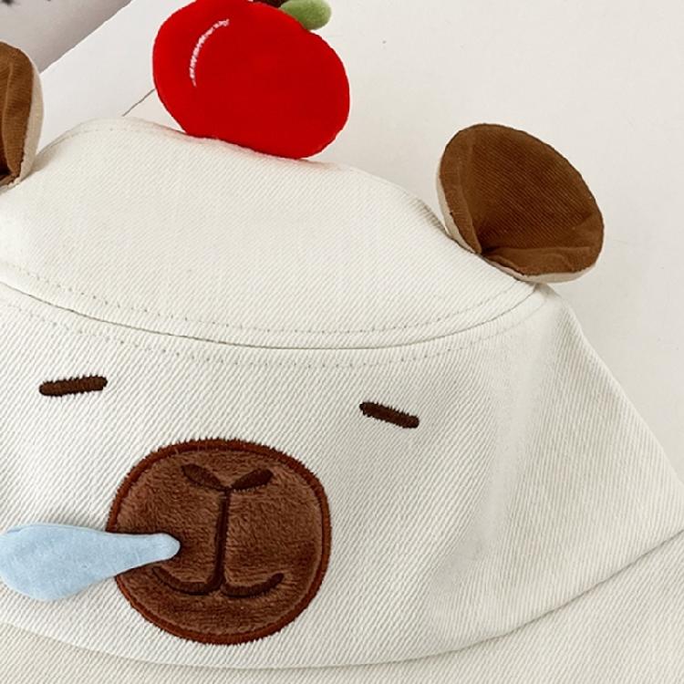 Capybara Embroidery Couple Hat Stylish Streetwear Hat Versatiles Portable Hat Engaging in Leisure Activity