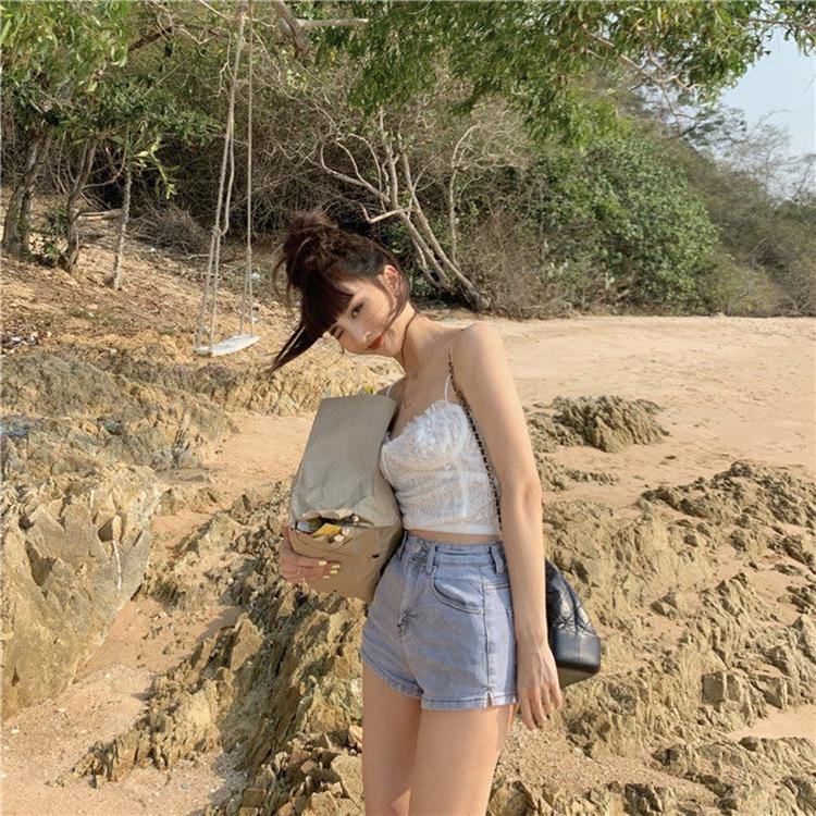 Women's High Waist Denim Shorts 2025 - Summer Stretchy Butt Lifting Hot Pants, Sexy Slimming Short Jeans