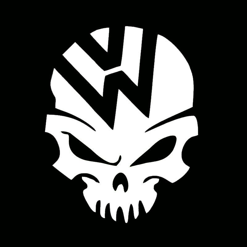 Creative Skull Pattern Car Stickers Decoration Vinyl Bumper Window Graphic Sticker