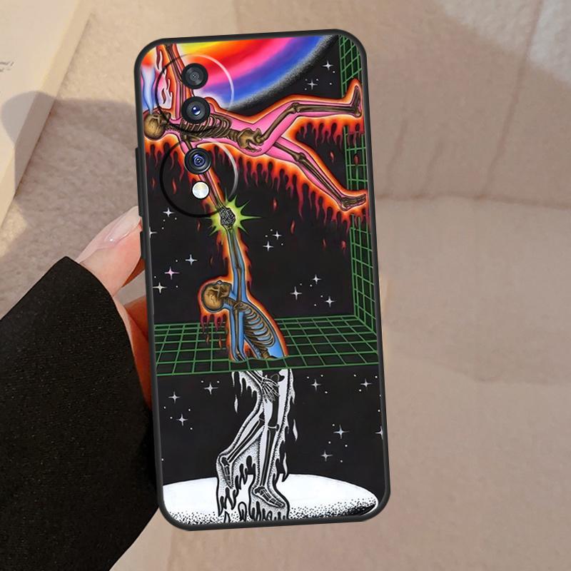 Spiritual Trippy Psychedelic For Honor Magic 7 6 5 Lite V5 Case For Honor 400 Pro 200 50 70 90 X8a X8b X9a X9b X9c Cover