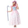 Toy Story Bo Peep Cosplay Costume Pink Polka Dot Dress Halloween Party Adult Role Play Outfit with Hat Crinoline Set
