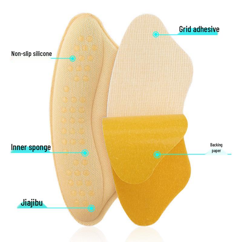 Non-Slip Heel Sticker: Anti-Rubbing, Rebound, and Size-Adjusting Pad for High Heels