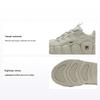 Croissant Comfortable Simple Fleece Low-Top Running Shoes Women Sneaker Oatmeal F12W441115FOM