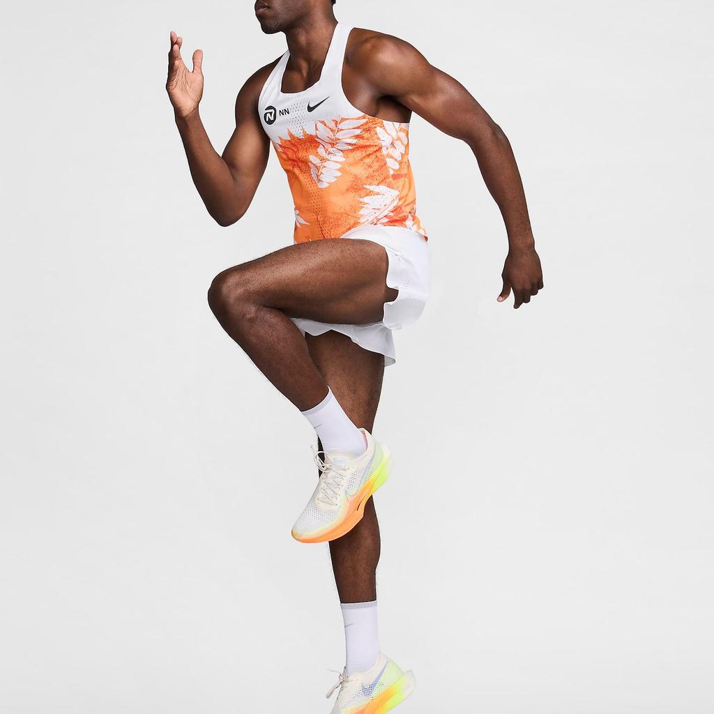 New Nike Dri Fit Running Tank Top Men's Orange FQ1363-803