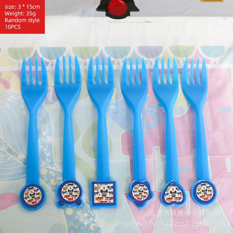 Spot Construction Vehicle Theme Party Decoration Supplies Excavator Disposable Paper Cup Paper Plate Children'S Birthday Supplies Factory