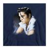 Elvis Presley Unisex Adult Blue Profile Hoodie