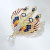 Colorful Retro Peacock Brooch Creative Pin  Personalized Jewelry Accessories Y2K Fashion Party Clothing Trend Gift