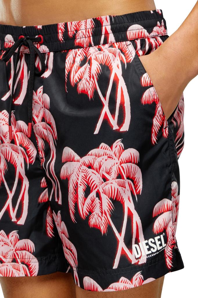 Diesel Men's Beachwear BMBX-RIO-41-ZIP A134750QIAX L Black E6785