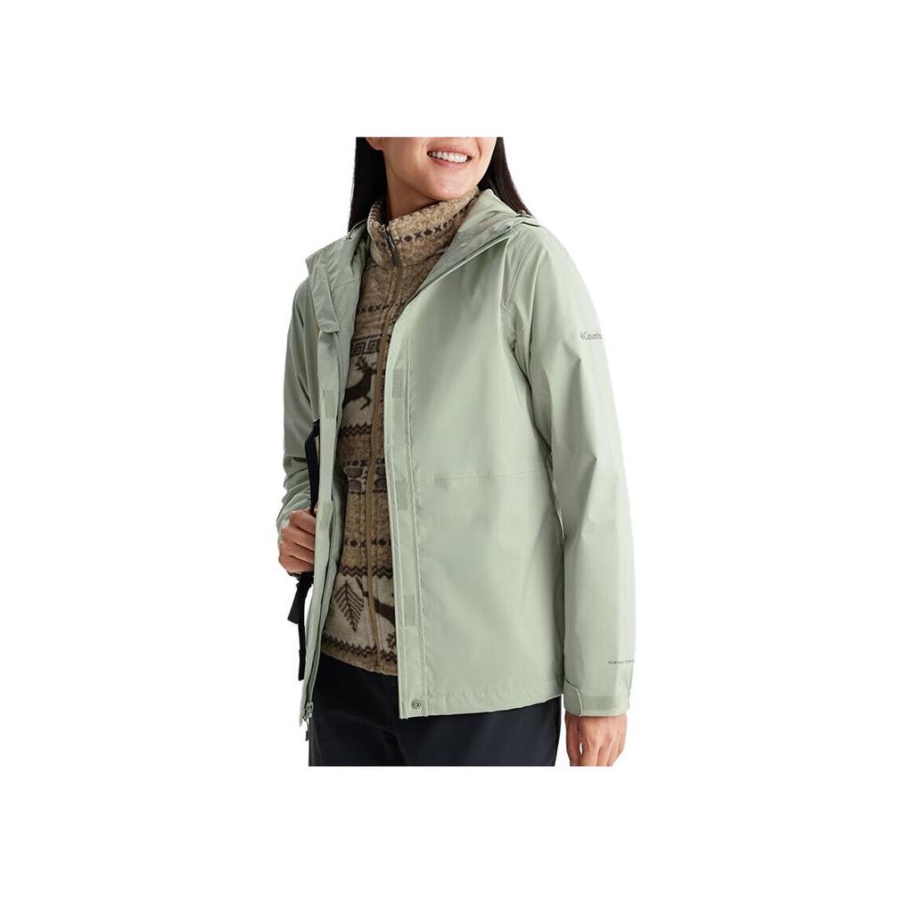 Columbia Outdoor Running Comfortable Hiking Windproof Jacket Women jackets Green XR3937-348