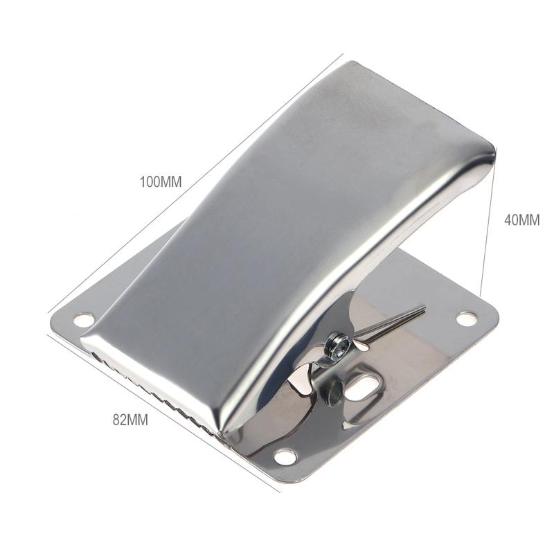 Stainless Steel Deep-Jaw Fish Tail Clip with Mounting Base Fish Cleaning Station Clip Fish Tail Clip for Fishing Board