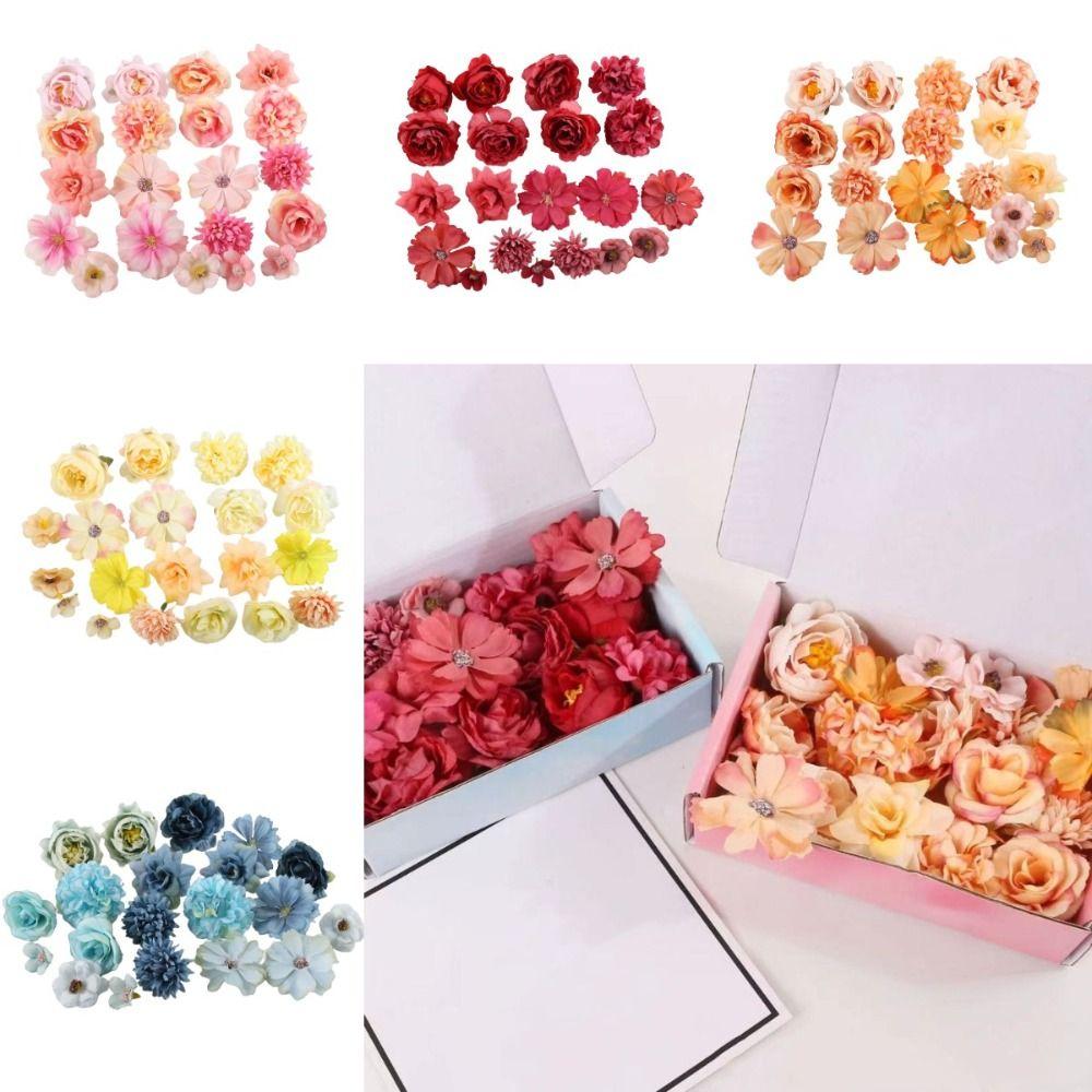 

20 шт. декор для прически Hanfu, имитация цветов, комплект, искусственные цветы ручной работы, головной убор Hanfu