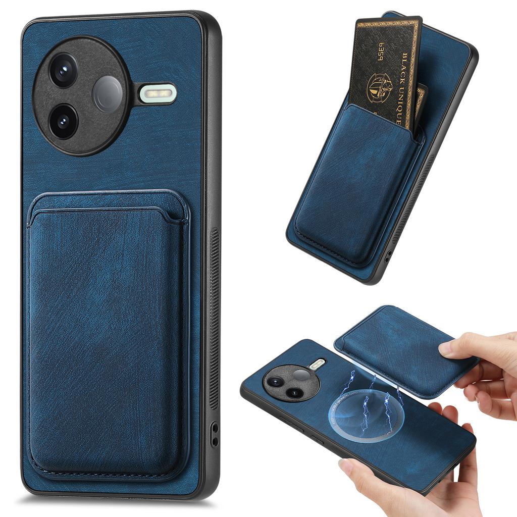 For Xiaomi Poco F7 Pro 5G/Xiaomi Redmi K80 5G Case Magnetic Case Leather Back Cover with Detachable Card Holder