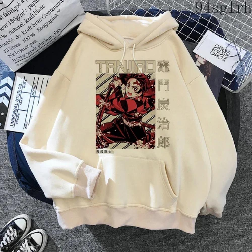 Cute Nezuko Anime Print Hoodies Women Demon Slayer Manga Sweatshirts Tanjiro Kimetsu No Yaiba Hoodie Harajuku Streetwear Clothes