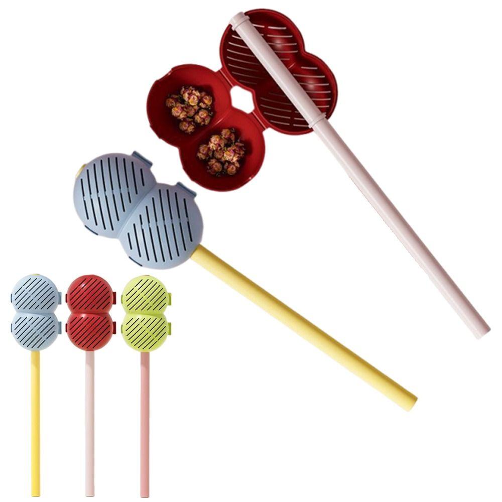 2Pcs Tanghulu Shape Tea Leaf Filter with Straws Funny Tea Maker Durable Teapot Sieve  Kitchen