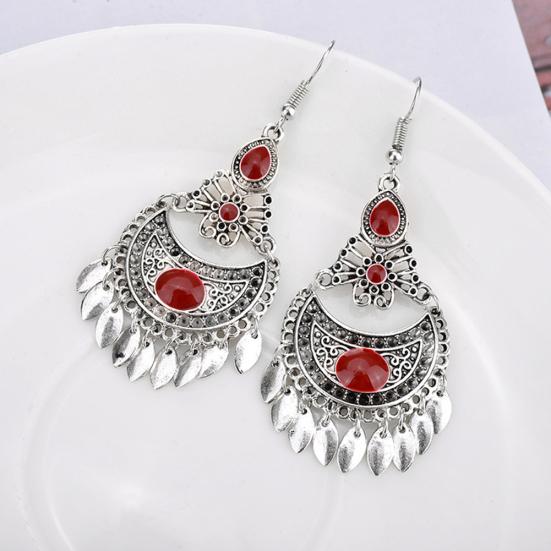 Fashion Women Dangle Hollow Charm Hook Earrings Wedding Jewelry Gift Bohemia